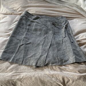 Gray Wrap Skirt Tie